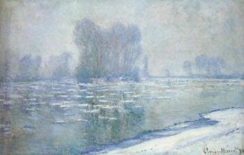 Claude Oscar Monet : Ice Floes, Misty Morning